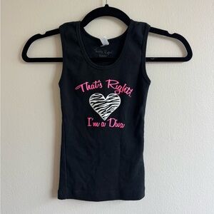 youth/girls “that’s right i’m a diva” tank